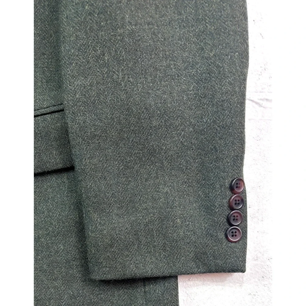 Vtg 90s Chaps Ralph Lauren 40S herringbone alpaca wool blazer jacket sport‎ coat